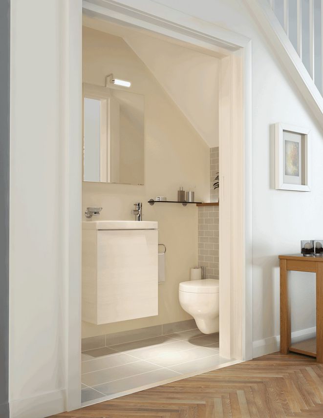 thiết kế nhà vệ sinh dưới chân cầu thang