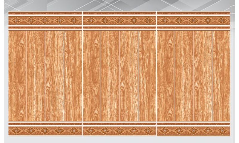 Gạch ốp chân tường giả gỗ có chất lượng tuyệt vời, bền, đẹp với thời gian