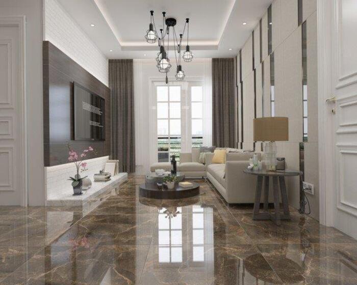 Gạch vân đá sử dụng để lát nền nhà riêng