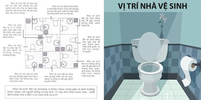 lưu ý bố trí nhà vệ sinh hợp lý