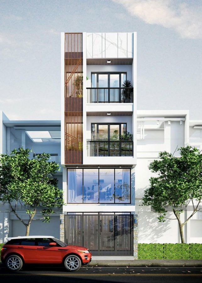 nhà có thiết kế mái lửng