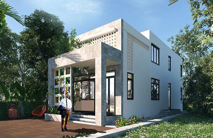 Tham khảo các thiết kế mẫu nhà ống 1 tầng 1 tum đẹp - ảnh 5