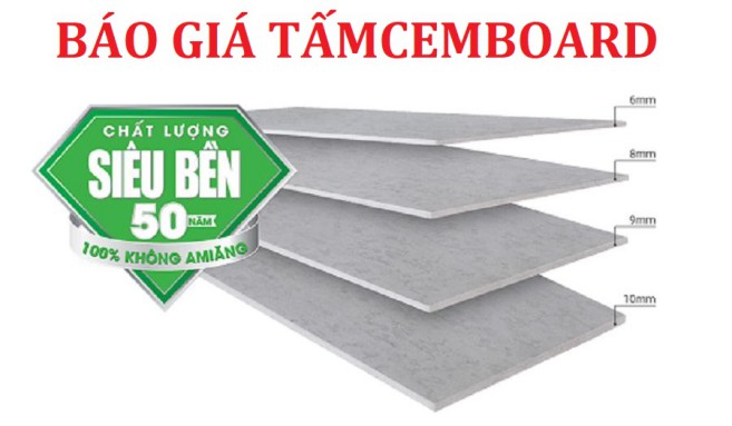 Bảng báo giá tấm Cemboard