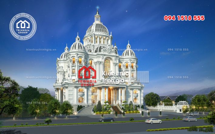 Ý tưởng thiết kế biệt thự tân cổ điển lâu đài đẹp - Hình 9