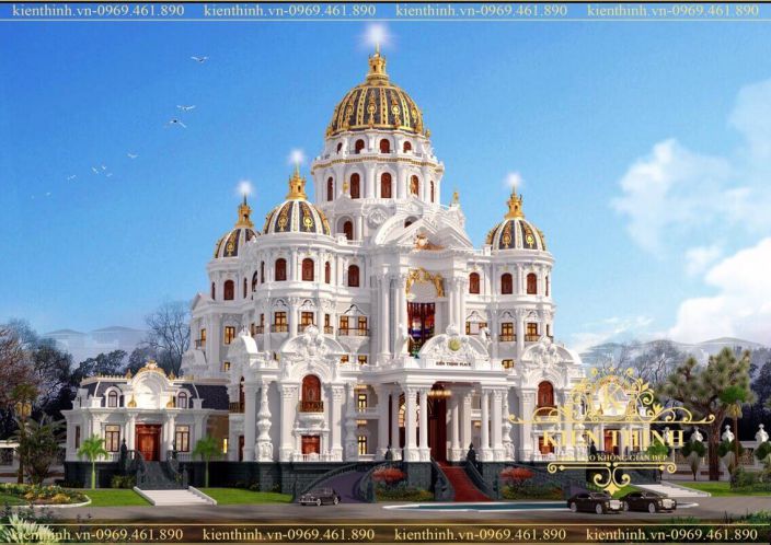 Ý tưởng thiết kế biệt thự tân cổ điển lâu đài đẹp - Hình 6