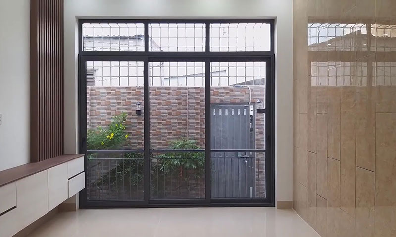 Cửa nhôm Xingfa 3 cánh đẹp, đơn giản, tiện lợi 