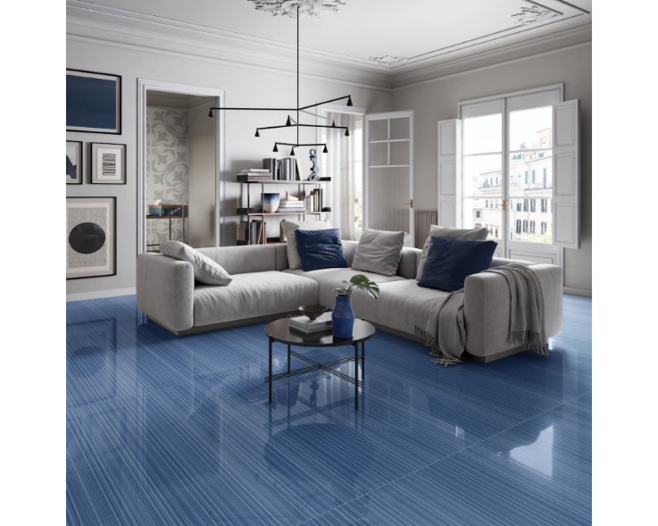 Mẹo phối gạch nền màu xanh da trời cho từng không gian