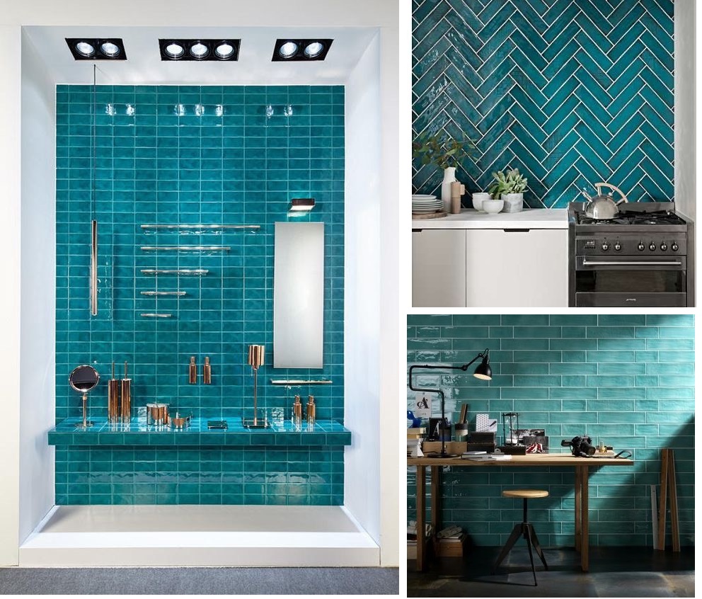 Gợi ý cho bạn cách phối gạch lát nền màu xanh ngọc bích với màu tường phổ biến