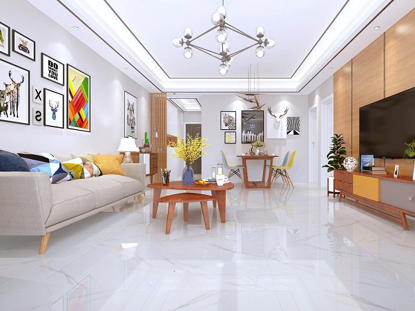 Những mẫu gạch ốp tường phòng khách nhà cấp 4 được lựa chọn theo xu hướng hiện nay