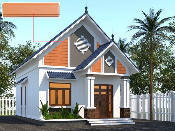 Chọn gạch ốp tường mặt tiền cho nhà cấp 4 năm 2024