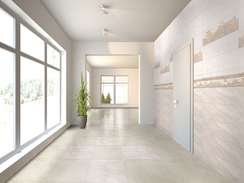 Gạch lát nền màu trắng sữa