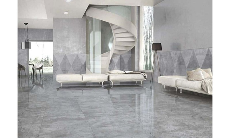  Mẫu gạch bóng kiếng màu xám trắng này siêu đơn giản cũng siêu sang