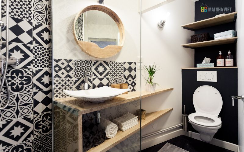 Gạch với họa tiết đối xứng cổ điển