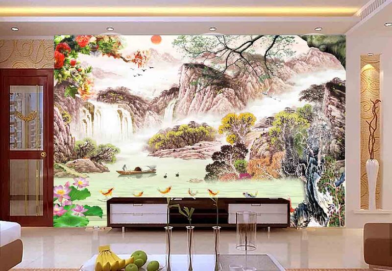 Gạch ốp tường họa tiết phong cảnh từ thương hiệu TASA