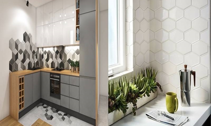 Chọn gạch tổ ong ốp tường phù hợp với không gian sống