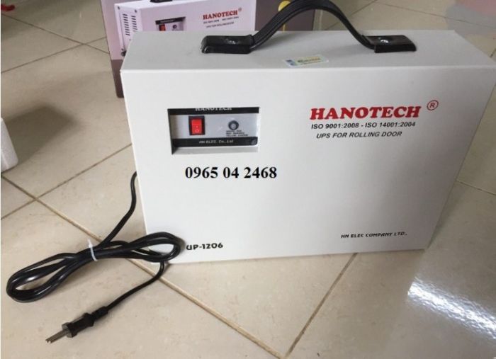 Lưu điện cửa cuốn của thương hiệu Hanotech 
