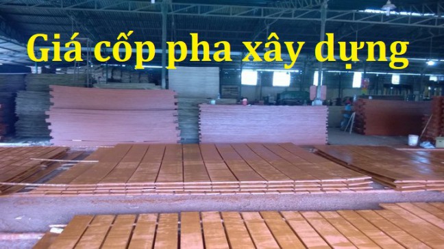 Bảng giá cốp pha xây dựng hiện nay