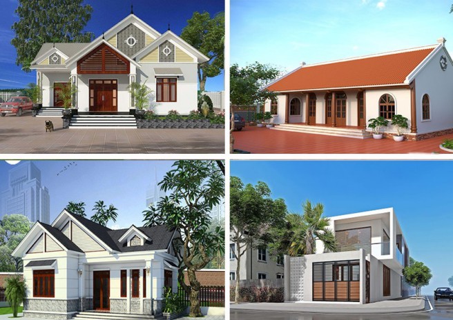 Mẫu nhà cấp 4 có 3 phòng ngủ đẹp