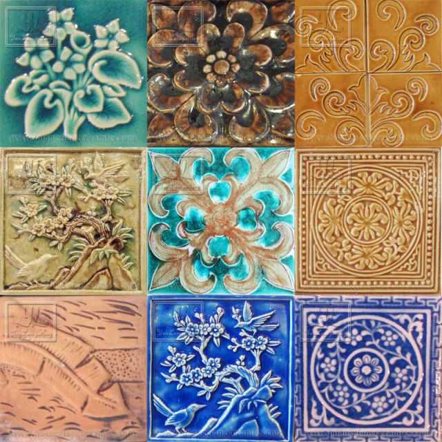 các mẫu gạch gốm