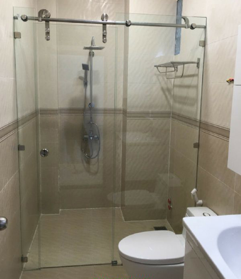 Cửa kính phòng tắm giá treo mở trượt