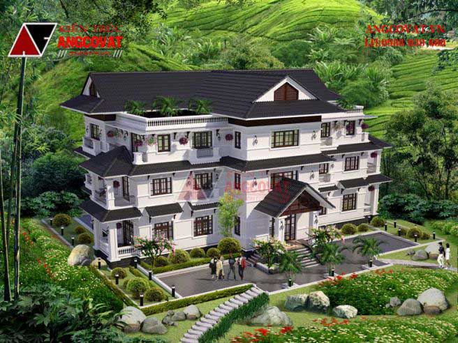 Xây khách sạn 3 tầng hiện đại