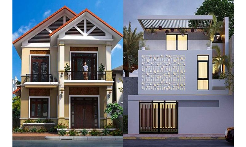 Báo giá chi phí xây nhà 2 tầng tại Dầu Tiếng, Bình Dương chi tiết