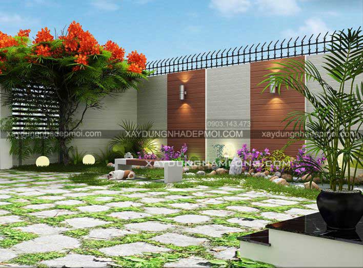 Thiết kế nhà 2 tầng đẹp mặt tiền hơn 9m - Hình 8