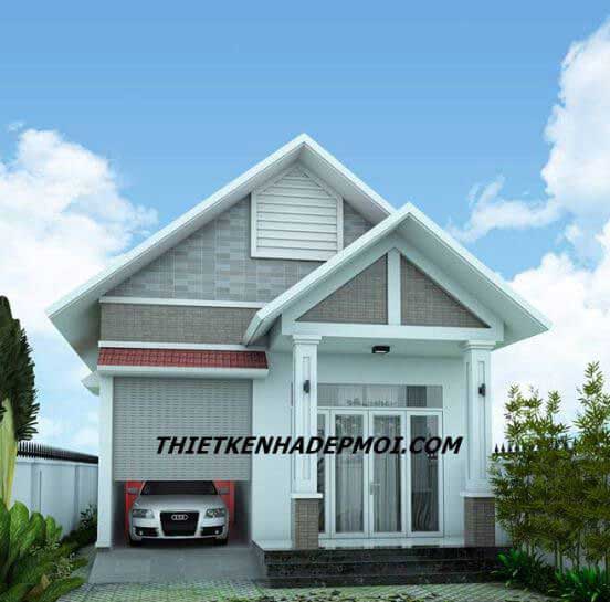 Hình ảnh mẫu nhà cấp 4 mái thái đẹp diện tích 5x20m2 - Thiết kế 6