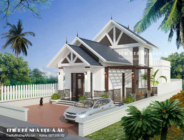 Hình ảnh mẫu nhà cấp 4 mái thái đẹp diện tích 5x20m2 - Thiết kế 7