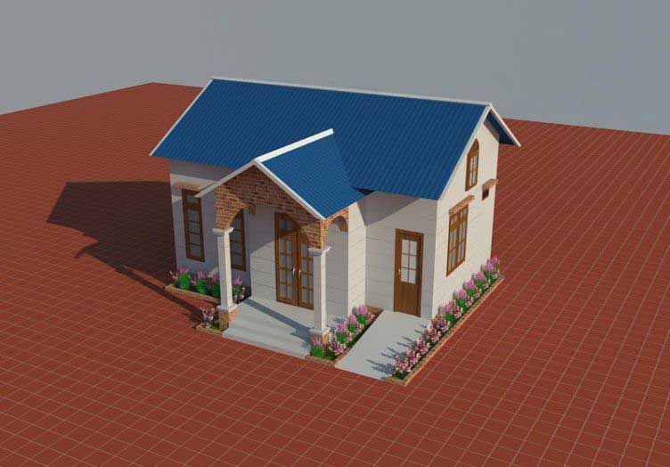 Hình ảnh mẫu thiết kế xây nhà cấp 4 khoảng 150 triệu