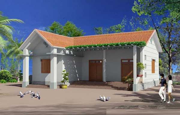 Mẫu nhà cấp 4 mái thái dưới 100 triệu phổ biến trong những năm vừa qua