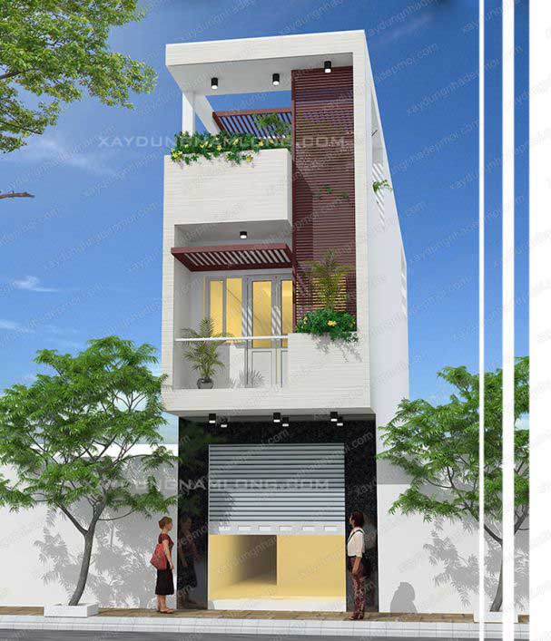 Nhà phố 2 mặt tiền hiện đại - Hình 3