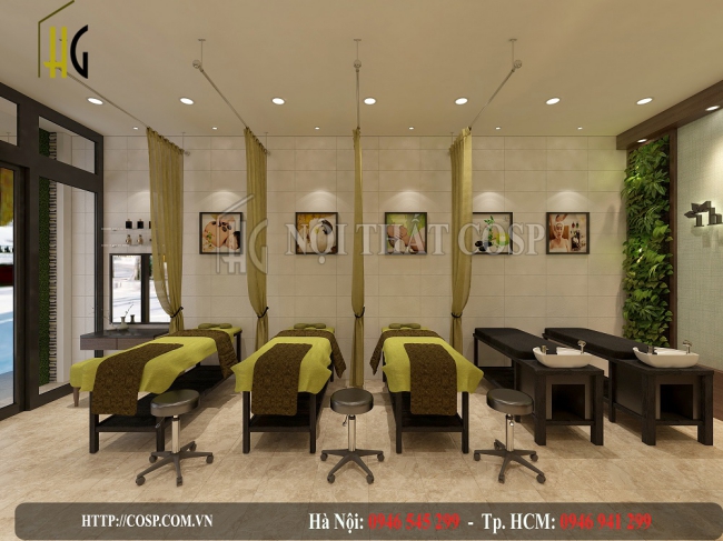 Mẫu spa diện tích 40m2 - Hình 3