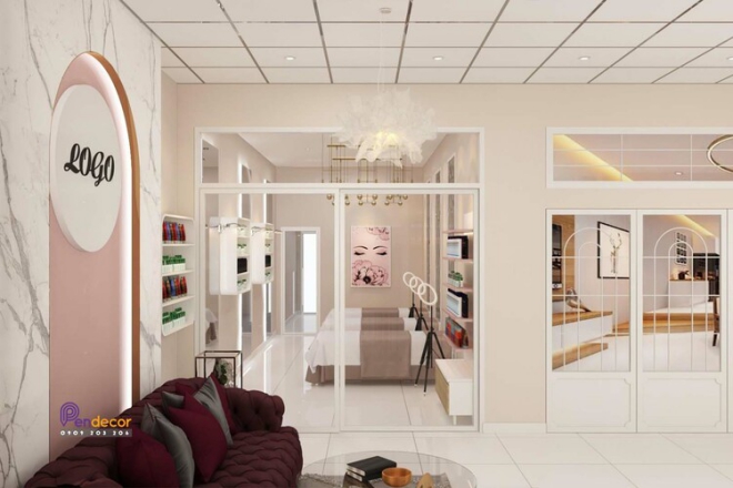 Mẫu spa diện tích 40m2 - Hình 6