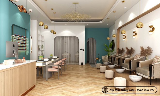 Mẫu thiết kế phòng nail spa - Hình 1
