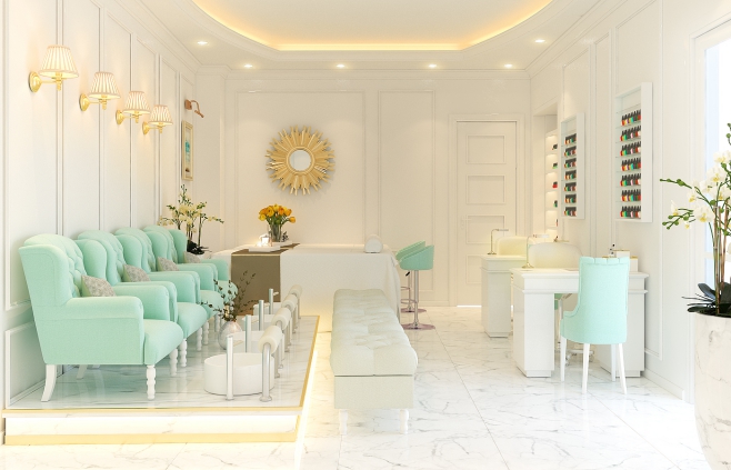 Mẫu thiết kế phòng nail spa - Hình 5