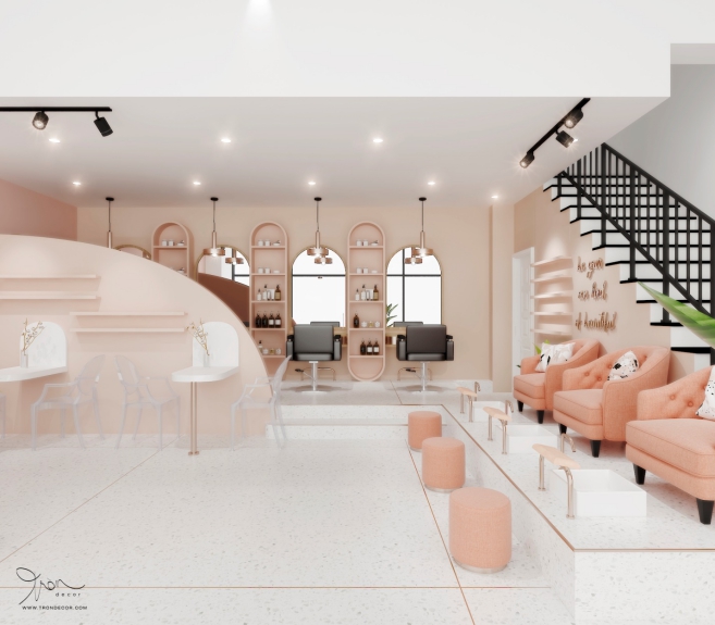 Mẫu thiết kế phòng nail spa - Hình 6