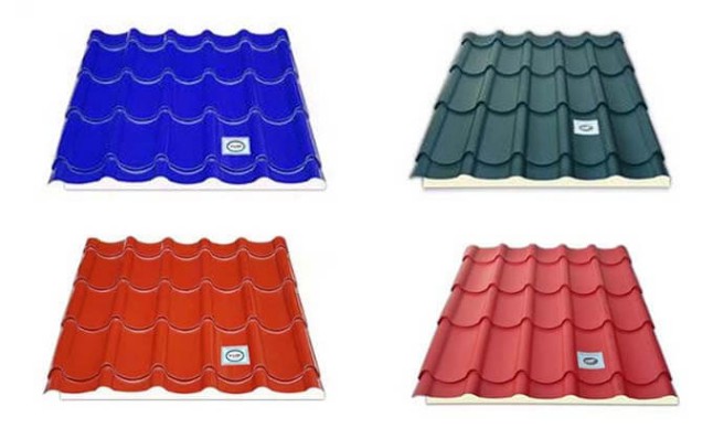 Tôn xốp cách nhiệt dạng ngói