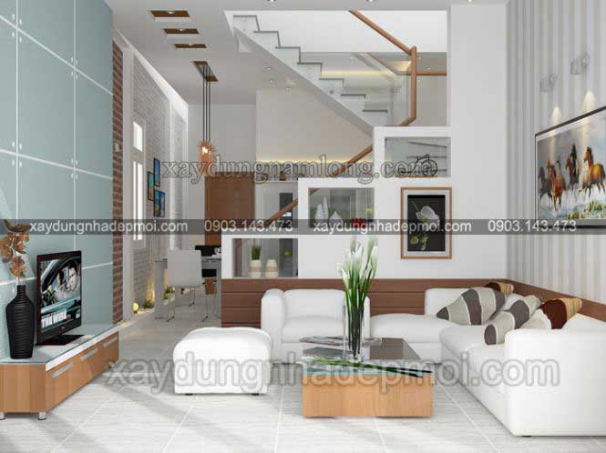 Thiết kế nhà phố 1 trệt 1 lầu 1 sân thượng 70m2 - Hình 2