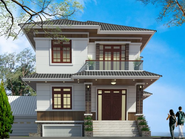 Báo giá chi phí xây nhà 2 tầng tại Đất Đỏ, Bà Rịa Vũng Tàu chi tiết