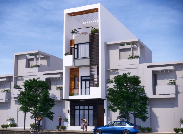 Thiết kế nhà 3 tầng 1 tum 60m2 - Hình 4