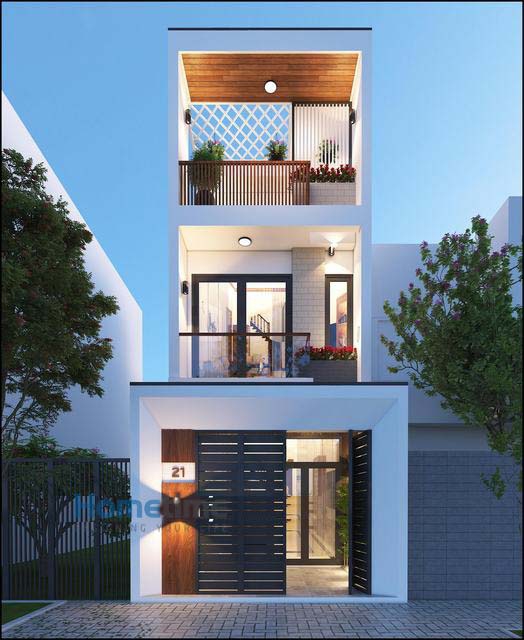 Thiết kế nhà 3 tầng 1 tum 60m2 - Hình 9