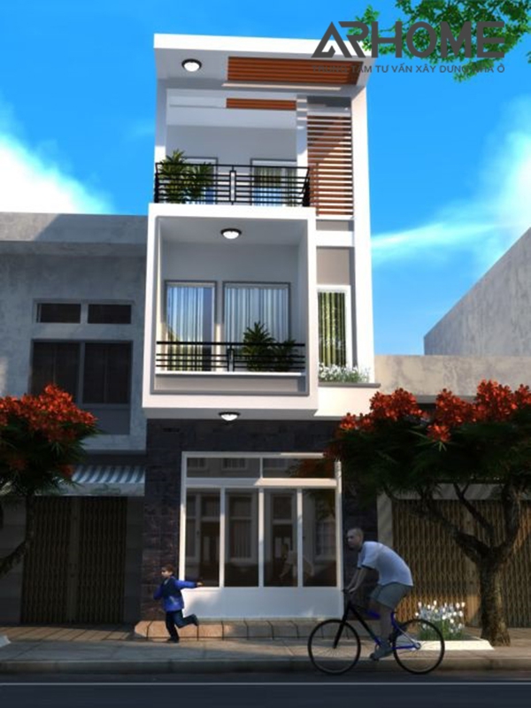 Mẫu thiết kế nhà 3 tầng diện tích 4x10m - Hình 2
