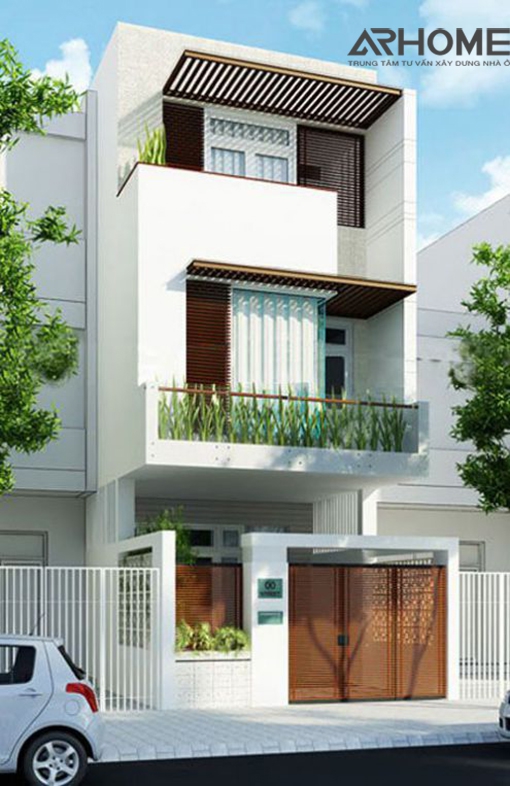 Thiết kế nhà 3 tầng diện tích 5x20m - Phối cảnh 5