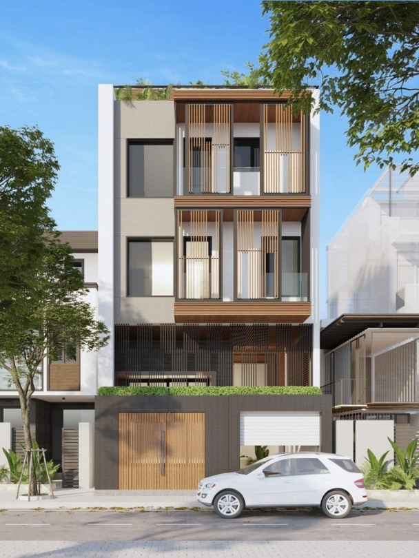 Ngắm nhìn mô hình nhà 3 tầng 6x15m - Thiết kế số 4