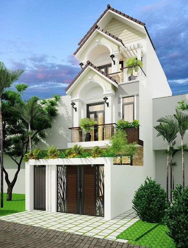 Phối cảnh các mẫu nhà 3 tầng 6x20m - Hình 2