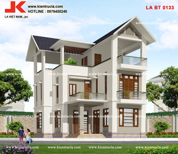 Hình ảnh nhà 3 tầng 8x12m - mẫu số 5