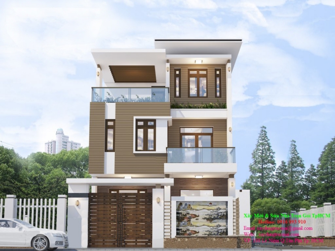 Khám phá mẫu thiết kế nhà 3 tầng diện tích 8x13m - Hình 1