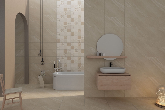 Nội thất phòng tắm nhà 3 tầng 8x15m