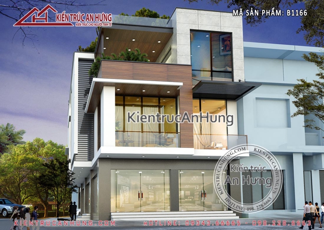 Hình ảnh nhà 3 tầng đẹp diện tích 8x15m - Mẫu thiết kế số 2